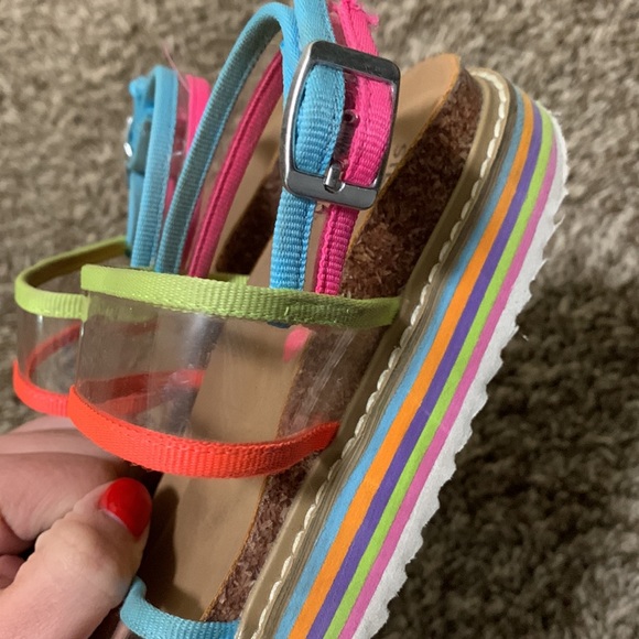 Steve Madden girls multi color plastic sandal size 2 - Picture 4 of 5